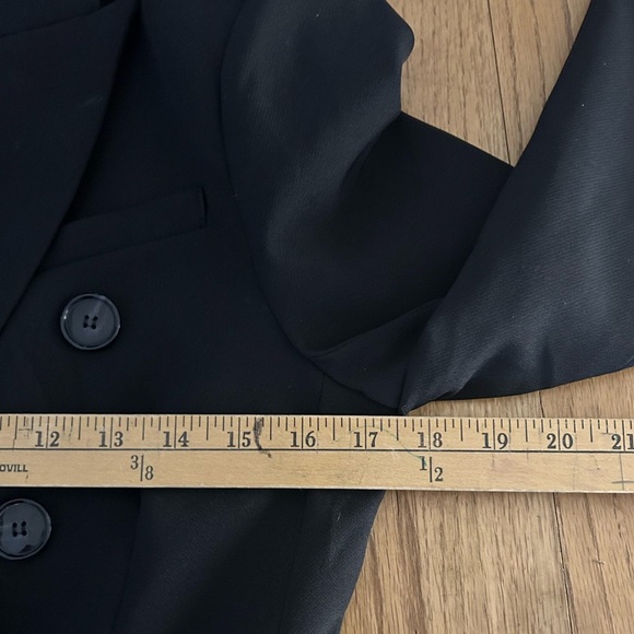 WALTER BAKER Woman's Blazer Black Double Breasted Medium - Picture 5 of 6